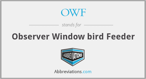 What does bird feeder stand for?